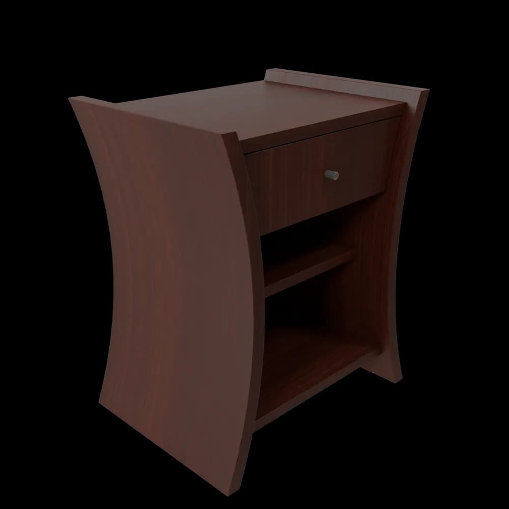 Bedside Table African Cherry - 2