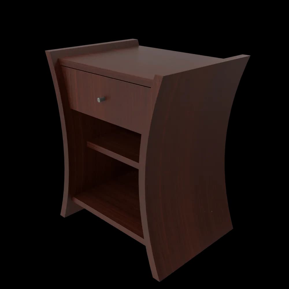 Bedside Table African Cherry - 3