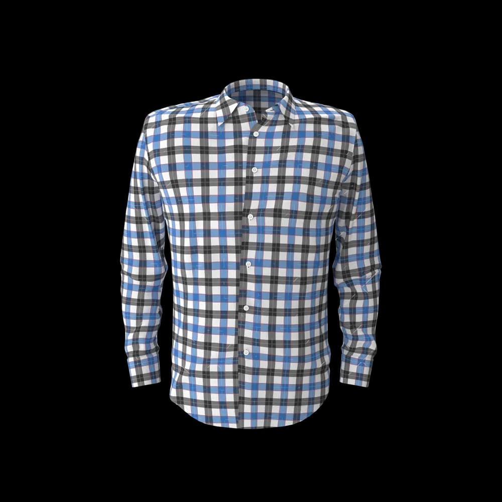 Blue & Black Check Shirt