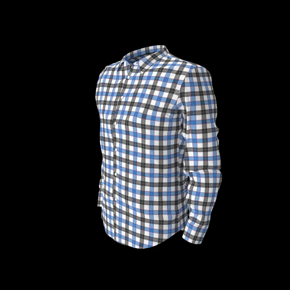 Blue & Black Check Shirt - 2