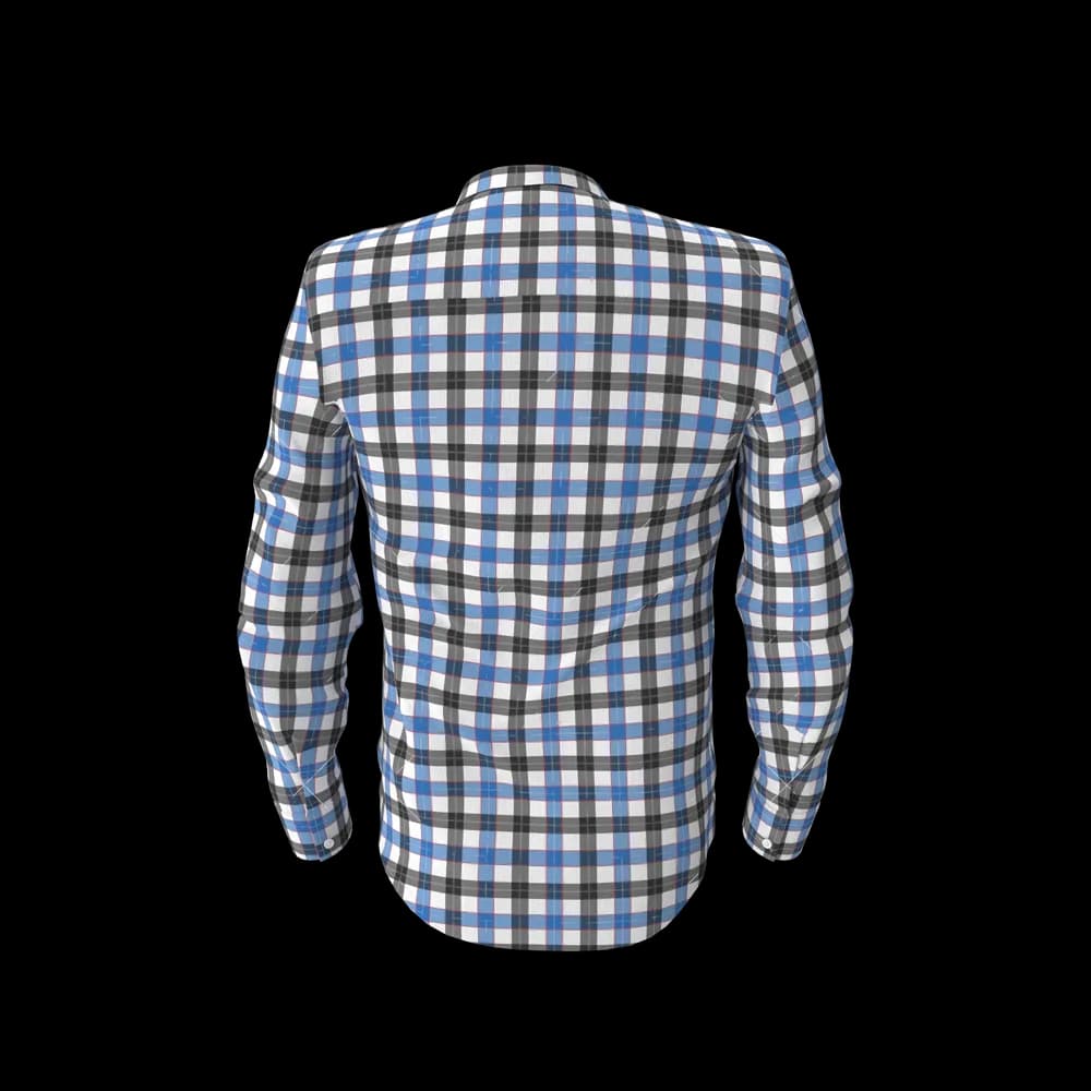 Blue & Black Check Shirt - 3