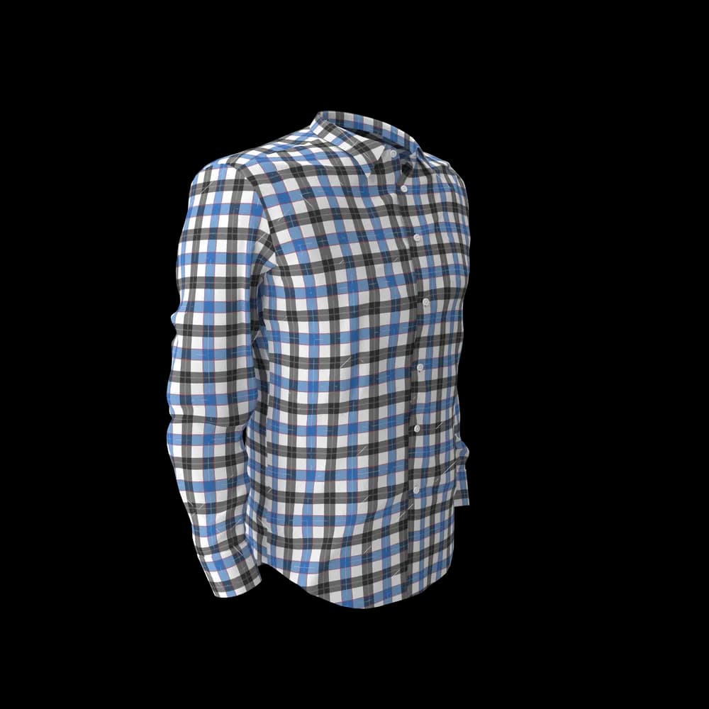 Blue & Black Check Shirt - 4