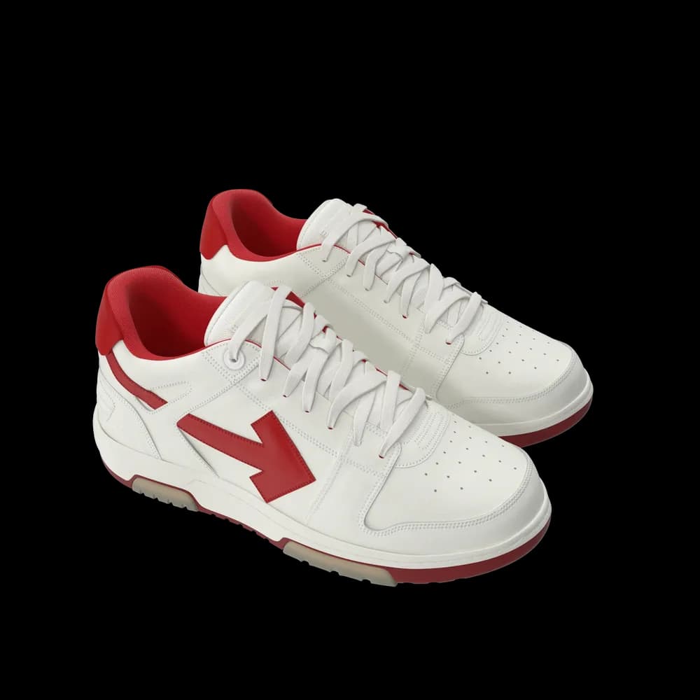 Sports Sneakers Off White & Red - 2